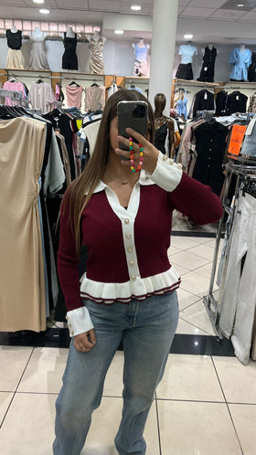 Haut Kayla Bordeaux